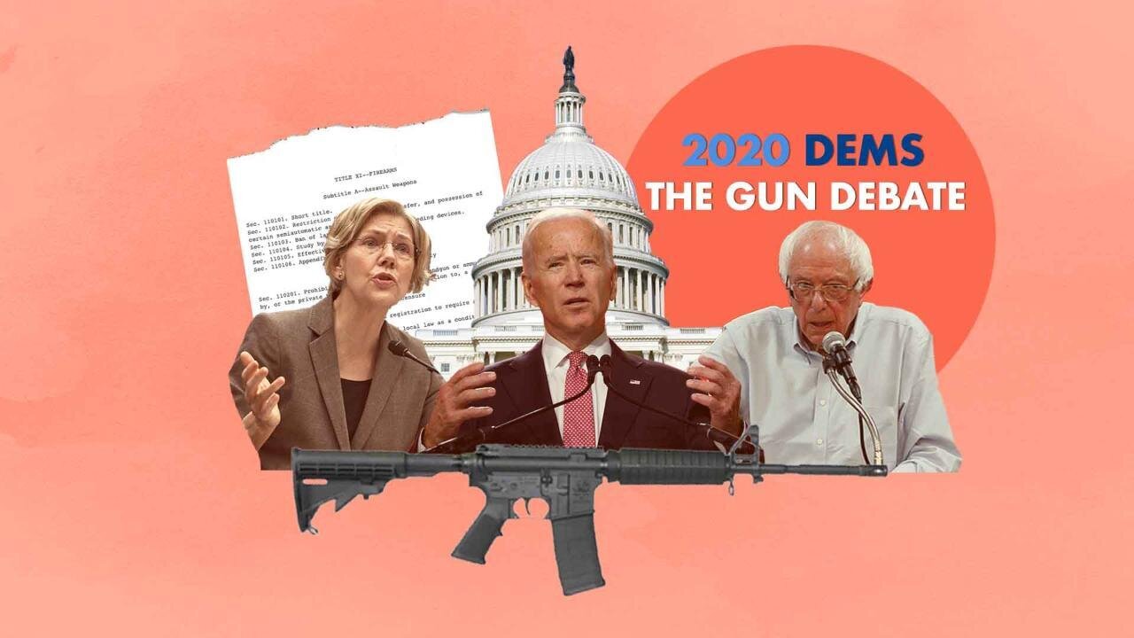 Here's how Biden, Warren and Sanders want to fix gun control