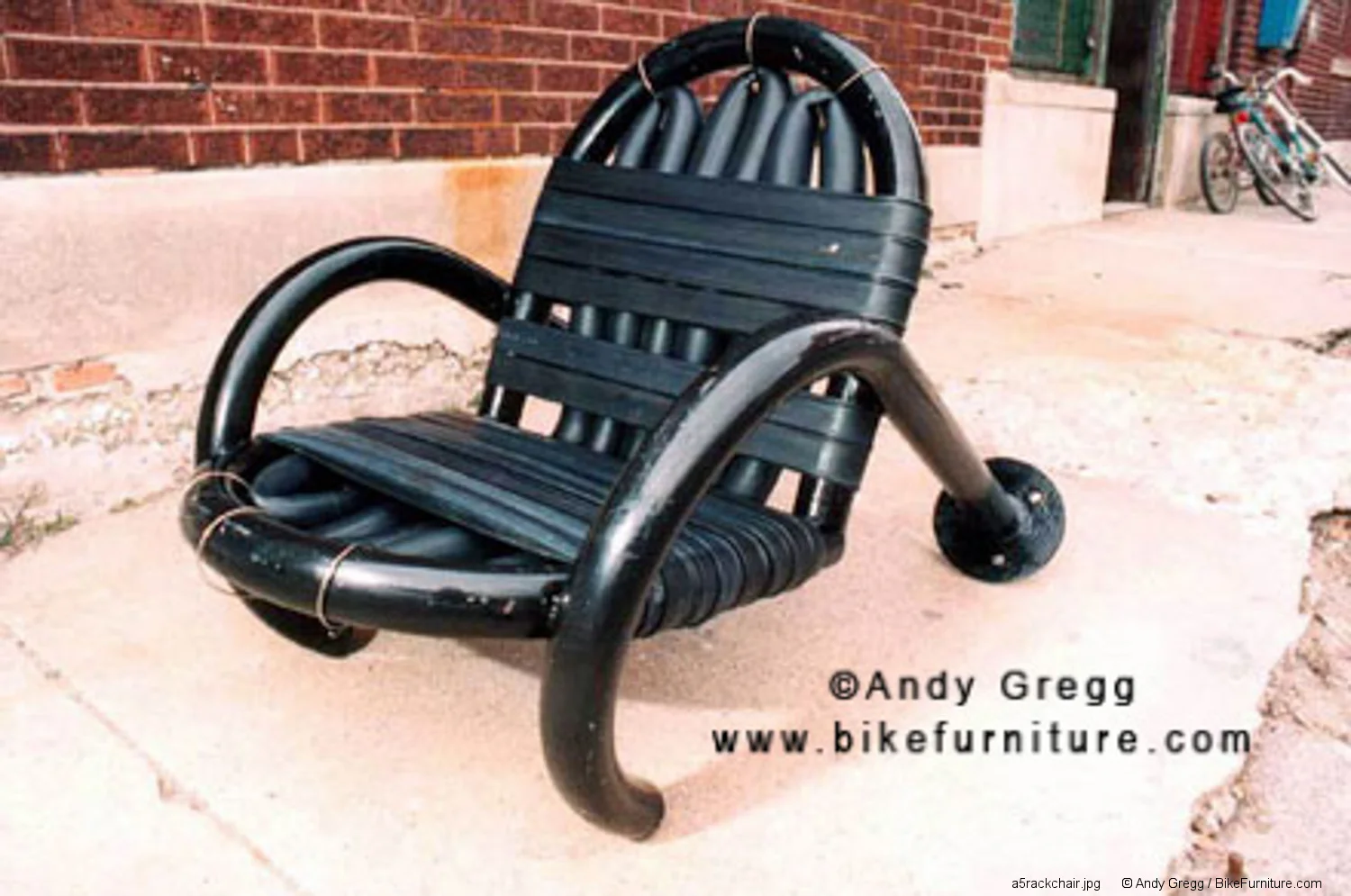 Bike rack chair