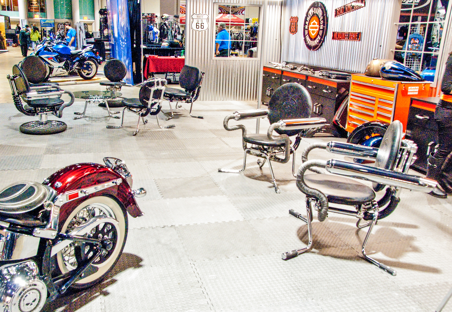 International Motorcycle Shows - Harley-Davidson / Progressive Insurance Booth 2012
