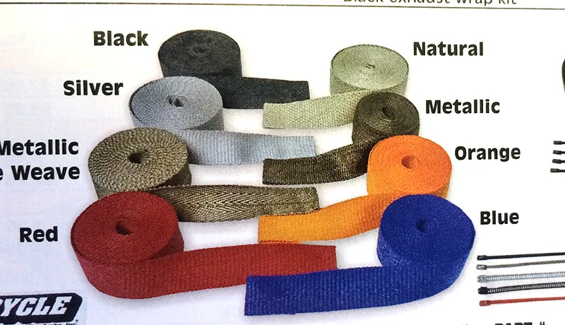 Exhaust wrap colors