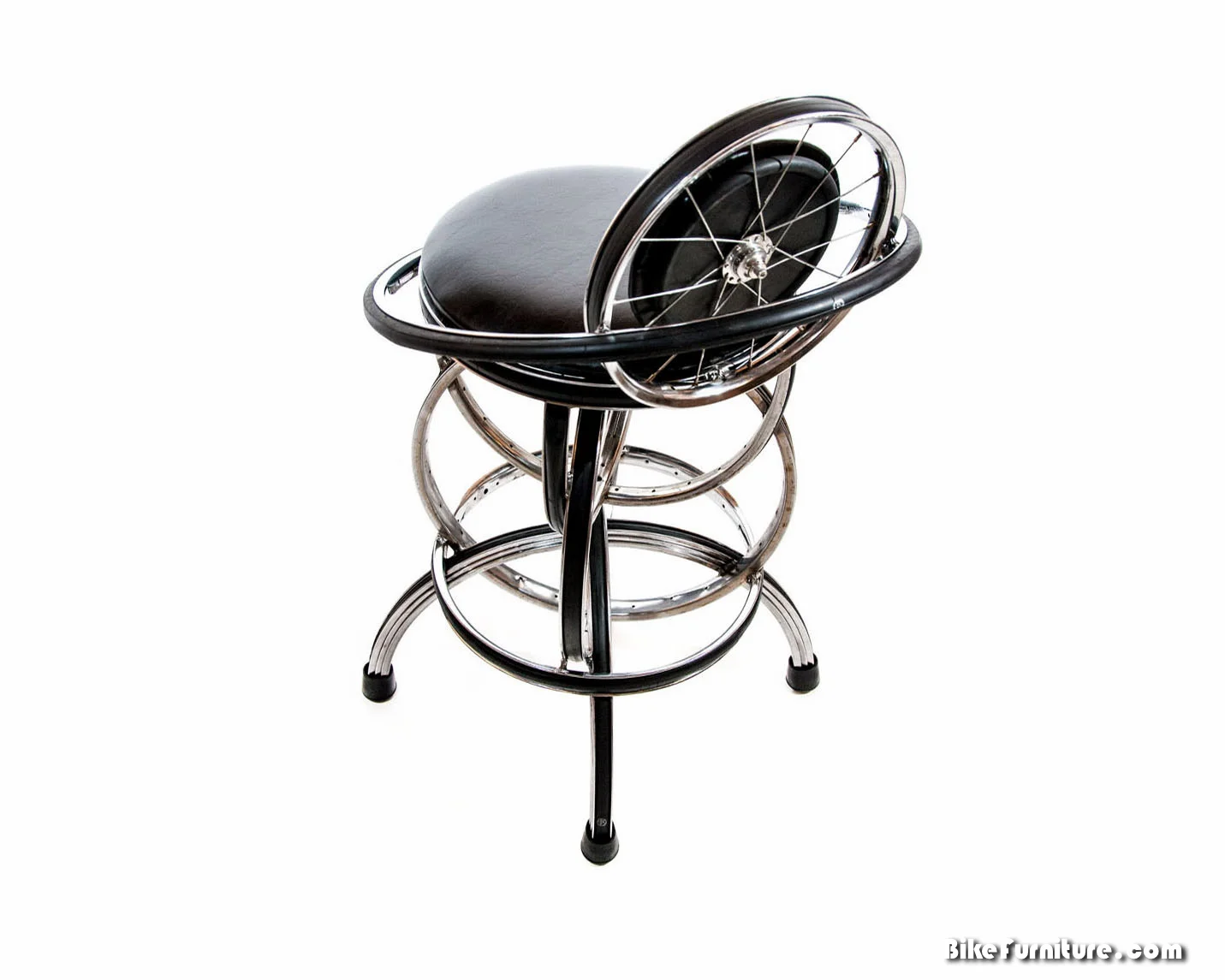 S-2 Bar Stool, non-swivel, with back