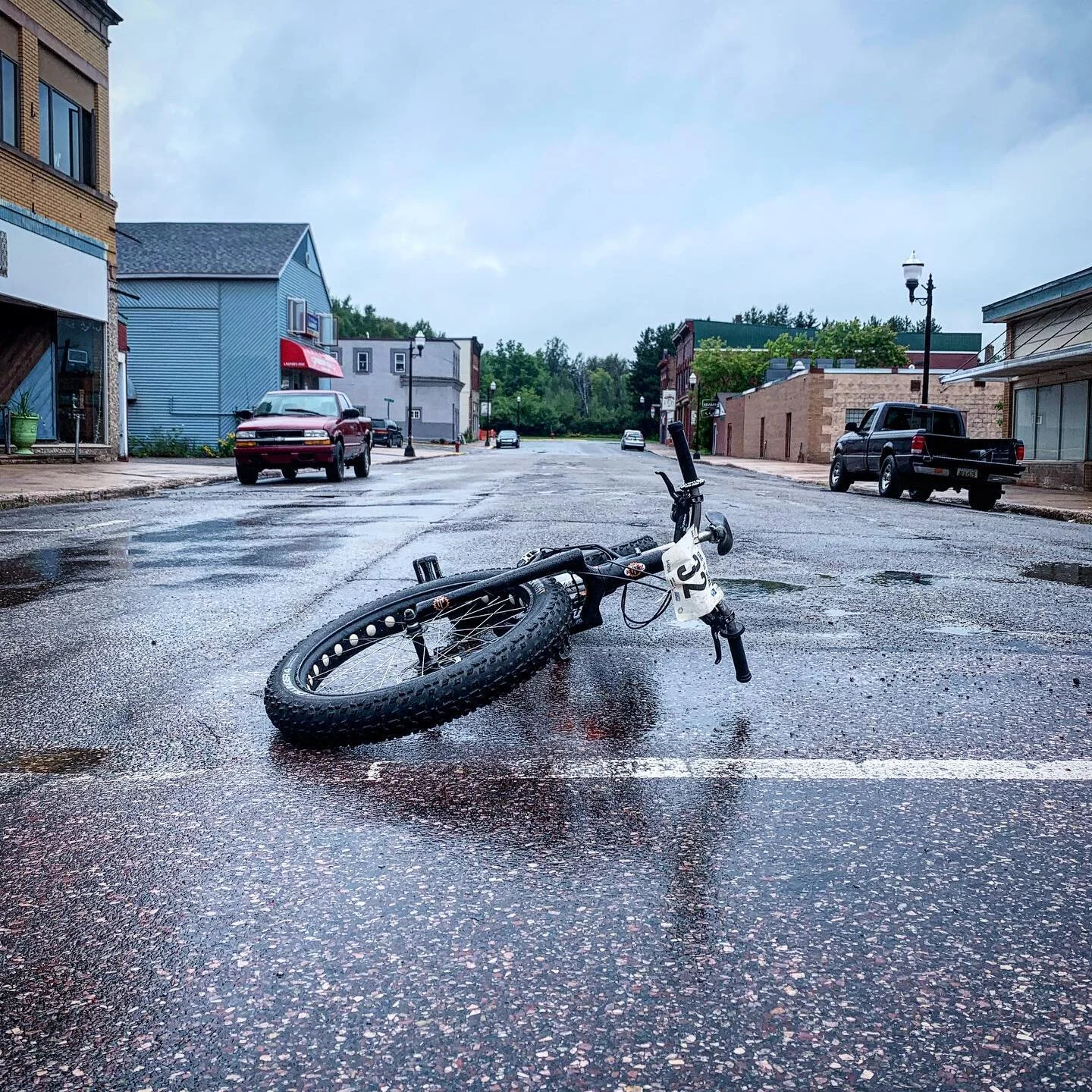 Every second Saturday in August since the first @ore2shore 21 years ago, you will find me here. Race was canceled this year but I still blasted some race tunes to appease the ghosts. #sacredsite #racecanceled #oretoshore #oretoshore2020 #racephotogra