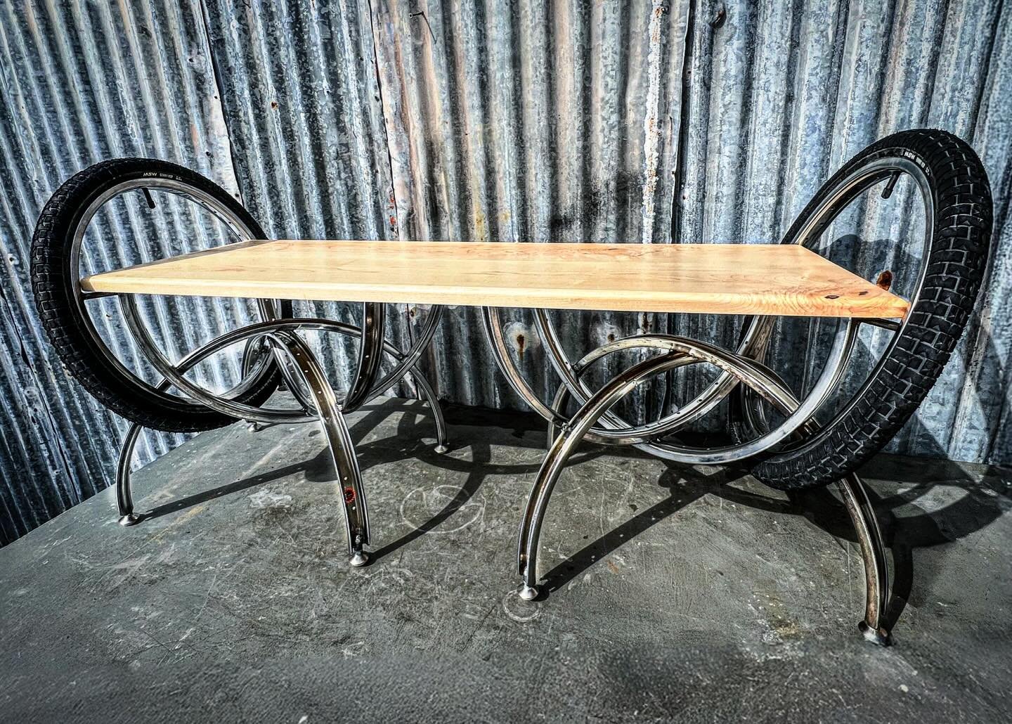 If you find yourself in Tulsa at the @usabmx headquarters for the @sports_eta symposium this weekend, consider taking a breather on one of the two benches we sent for the event. Matching tables are on hand, too.