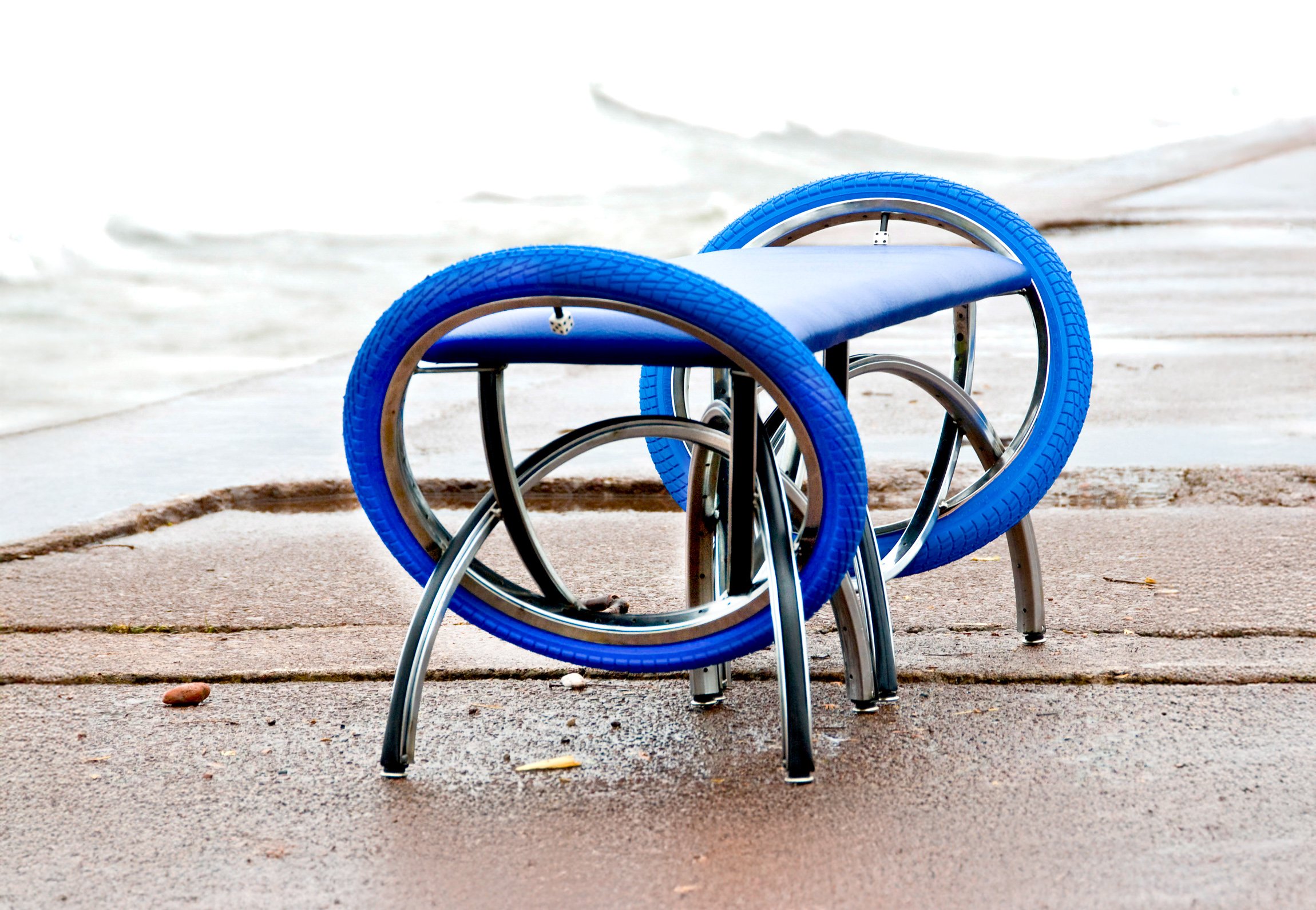 S-2 Bench with padded vinyl seat.