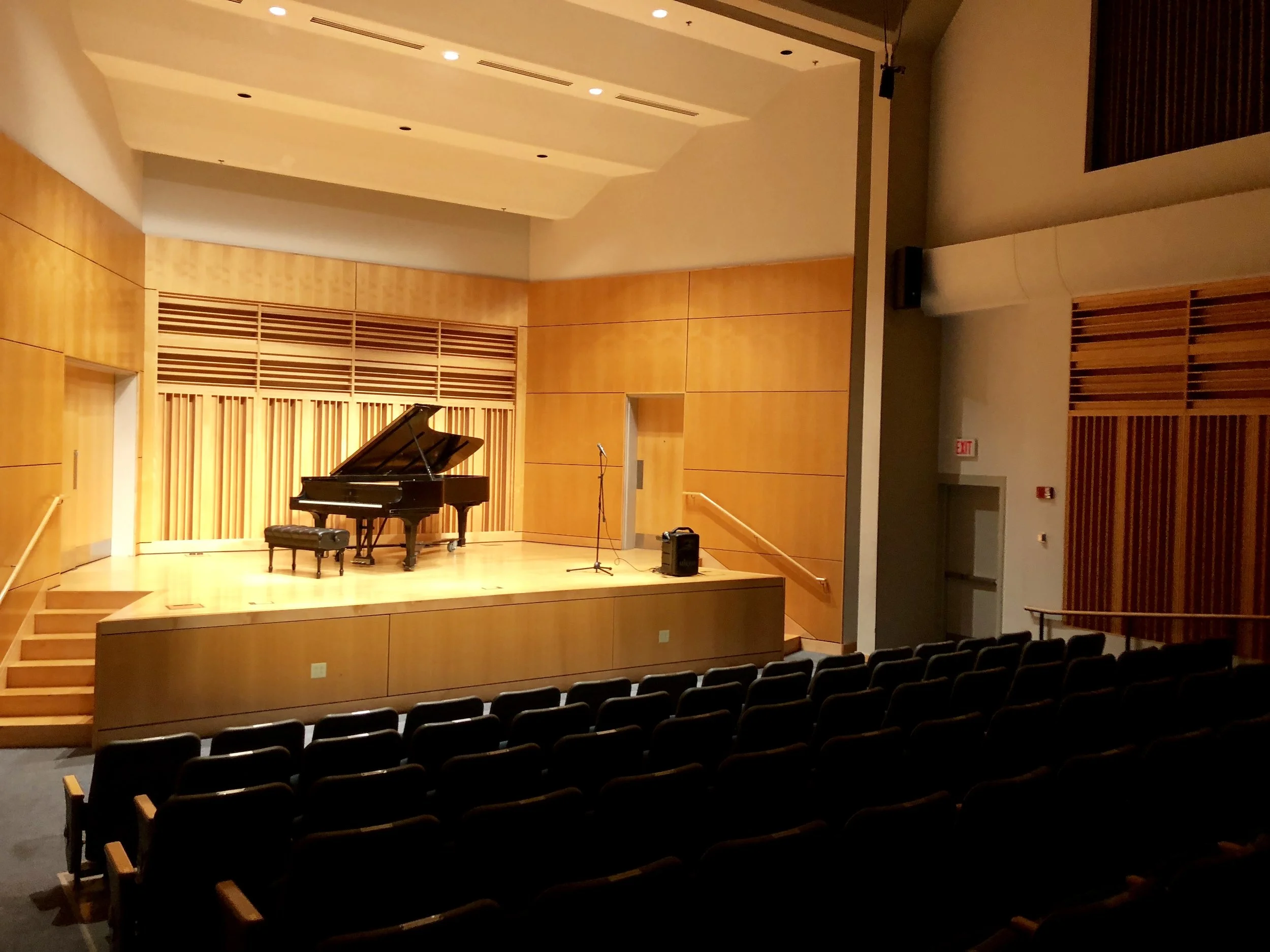 the recital hall at ISU in terre haute