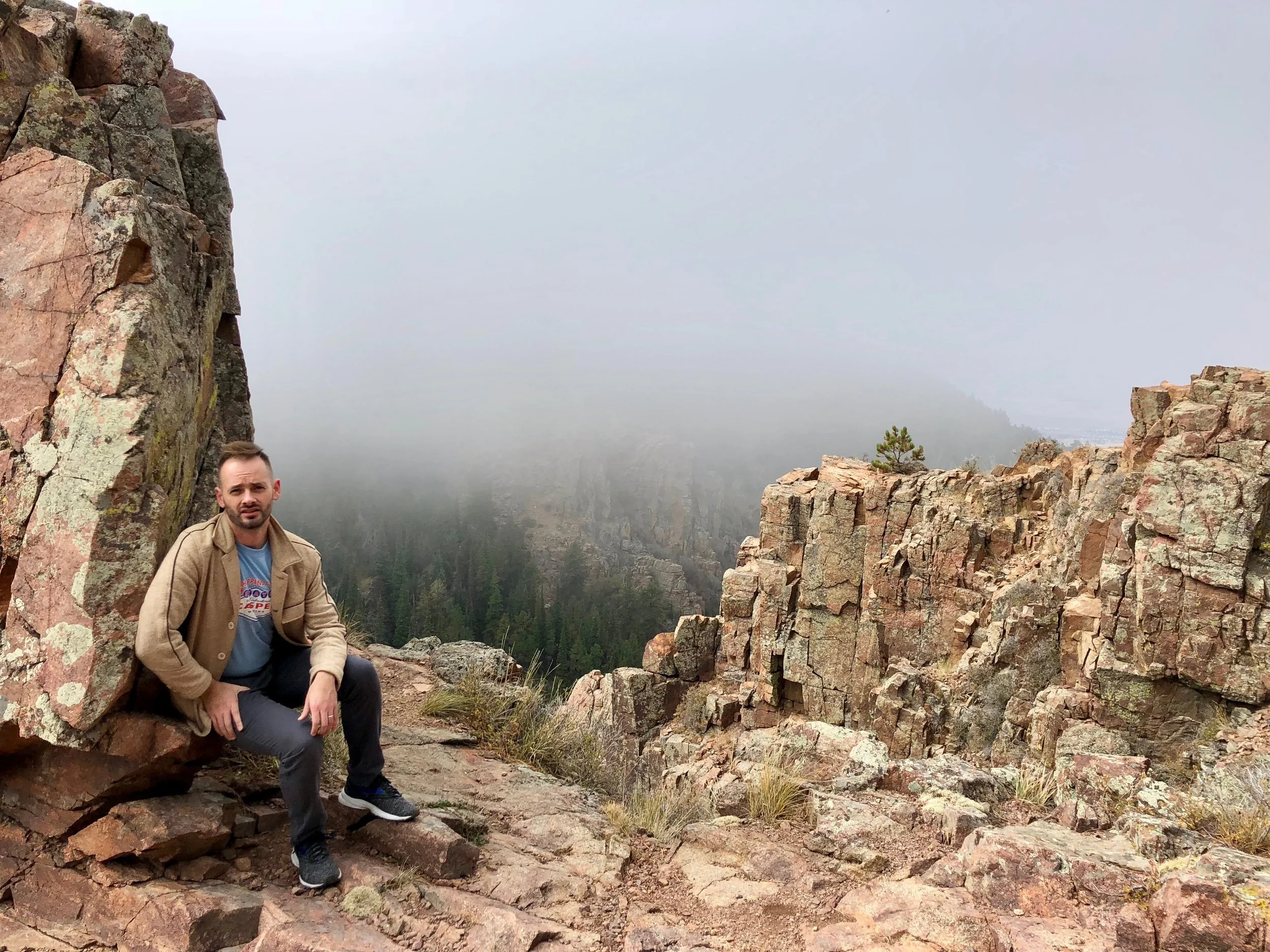 getting higher to the rocky part