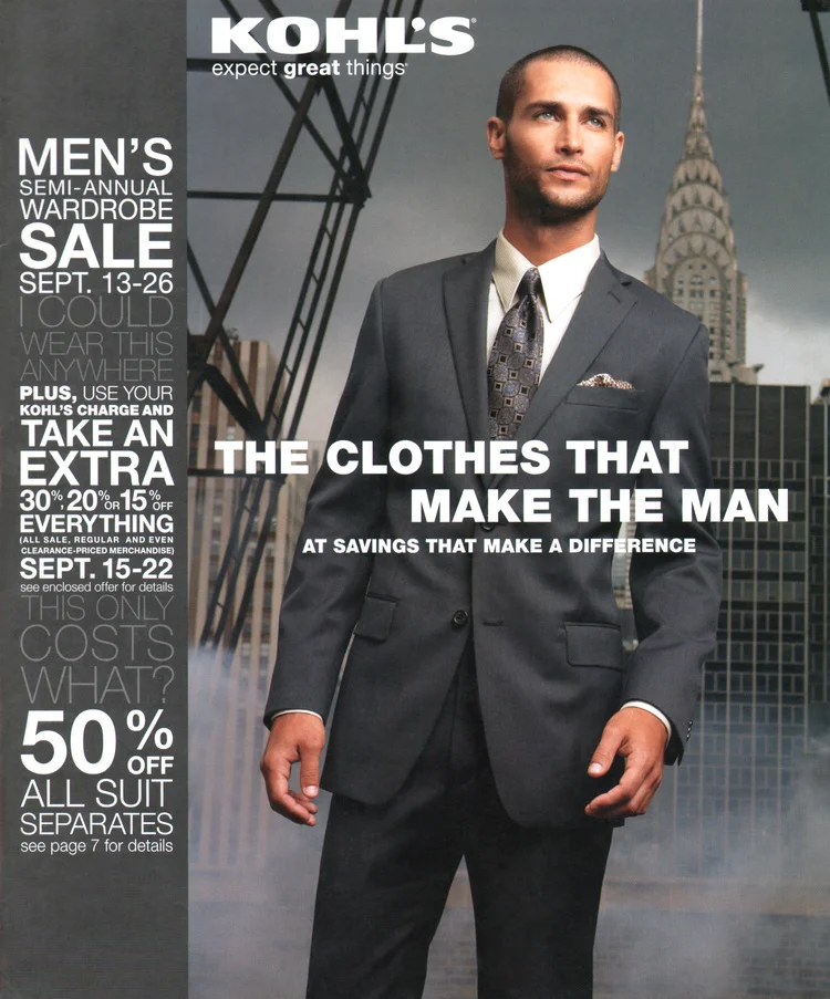 MEN'S CATALOG COVER / PHOTOGRAPHY: JIM MALUCCI