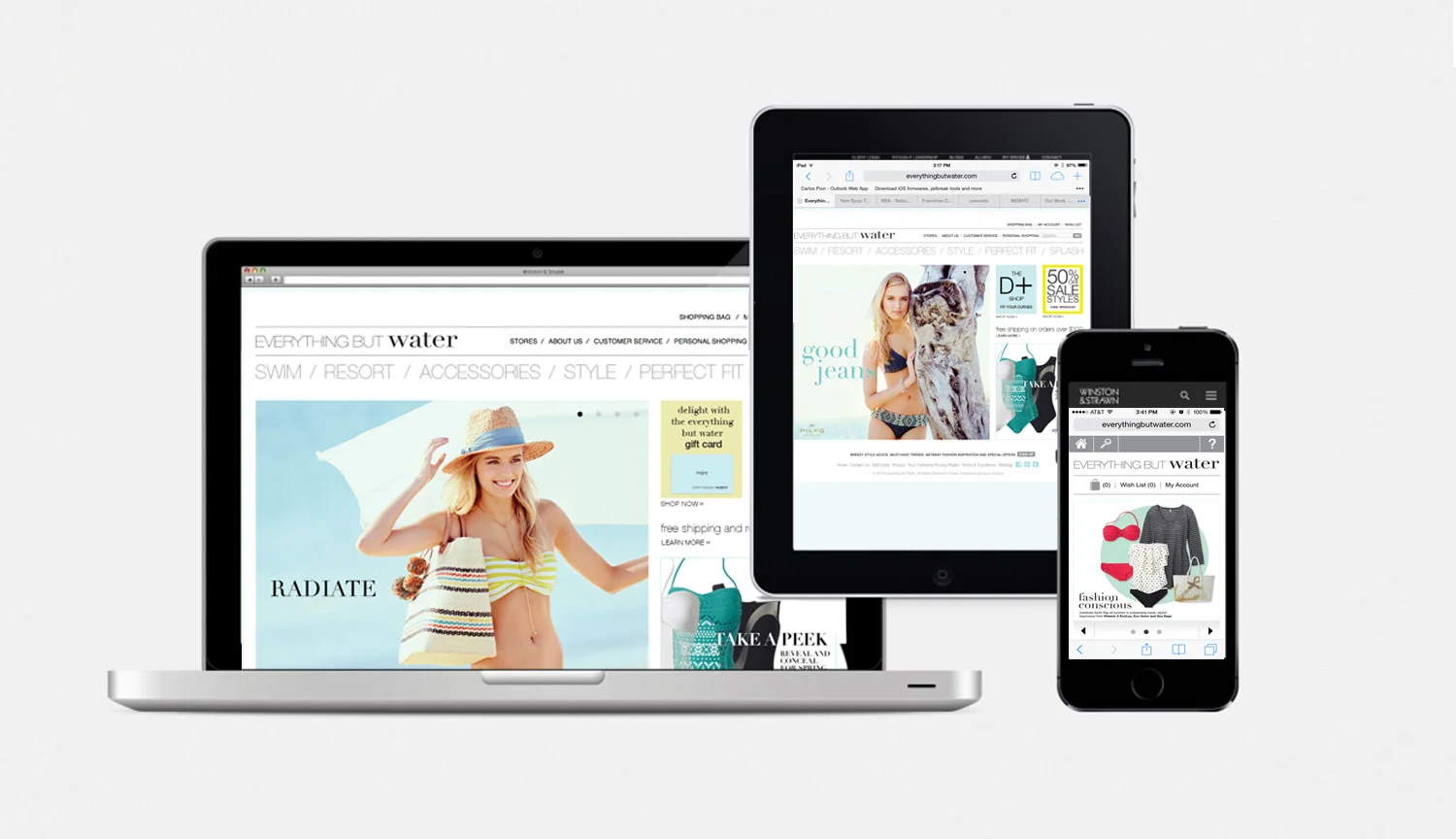 RESPONSIVE WEB & MOBILE APPLICATIONS www.eveythingbutwater.com