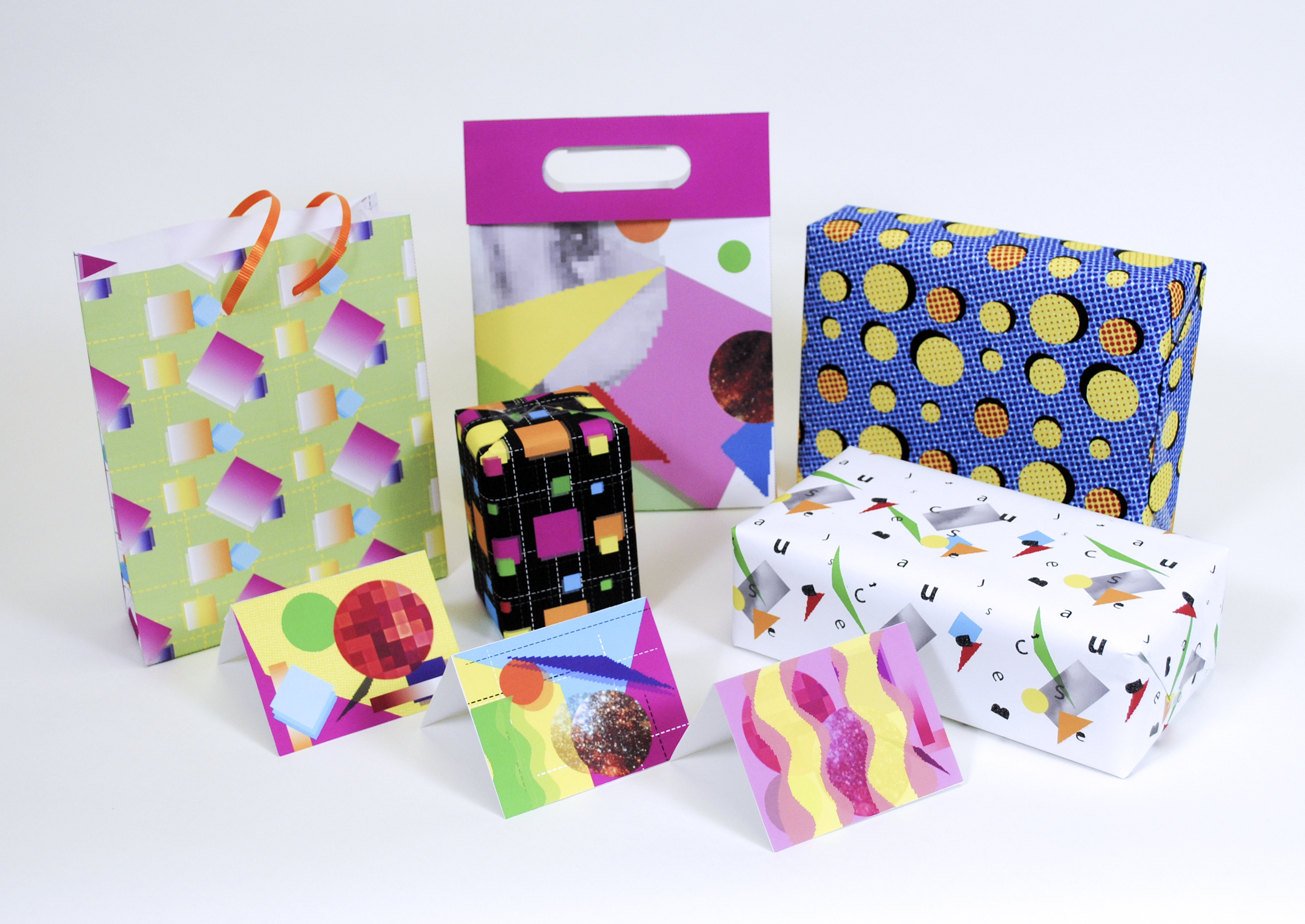 April Greiman “unwrapped” - Research a significant figure from design history. Distill their work into a collection of patterns and celebration collateral. (sophomore level)