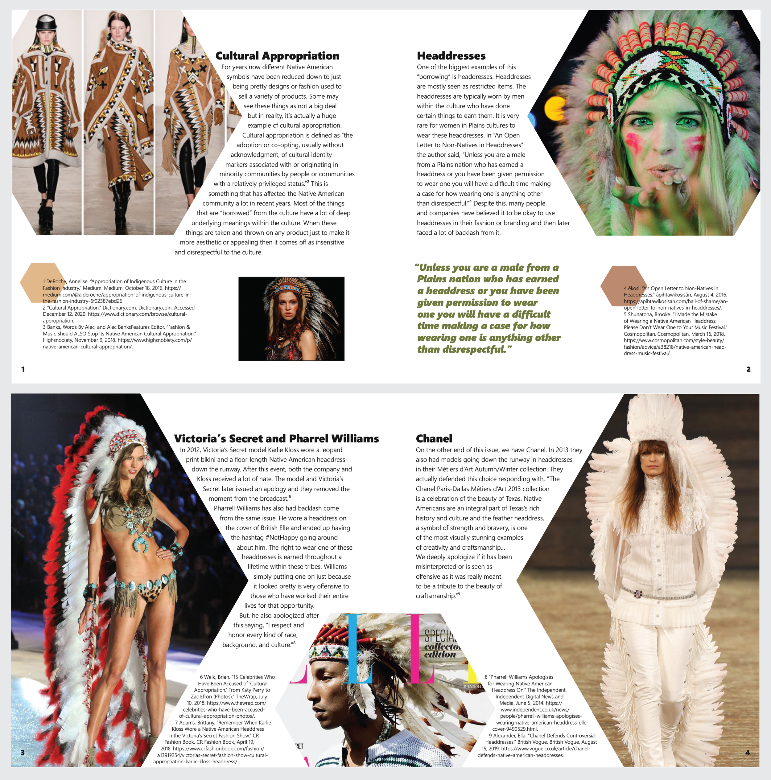 Headdresses & Cigarettes - Spreads 1