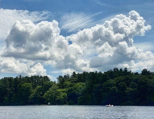 A boy and his boat
#summer #newengland #boating #zodiac #cloudscape #lakelife #2020