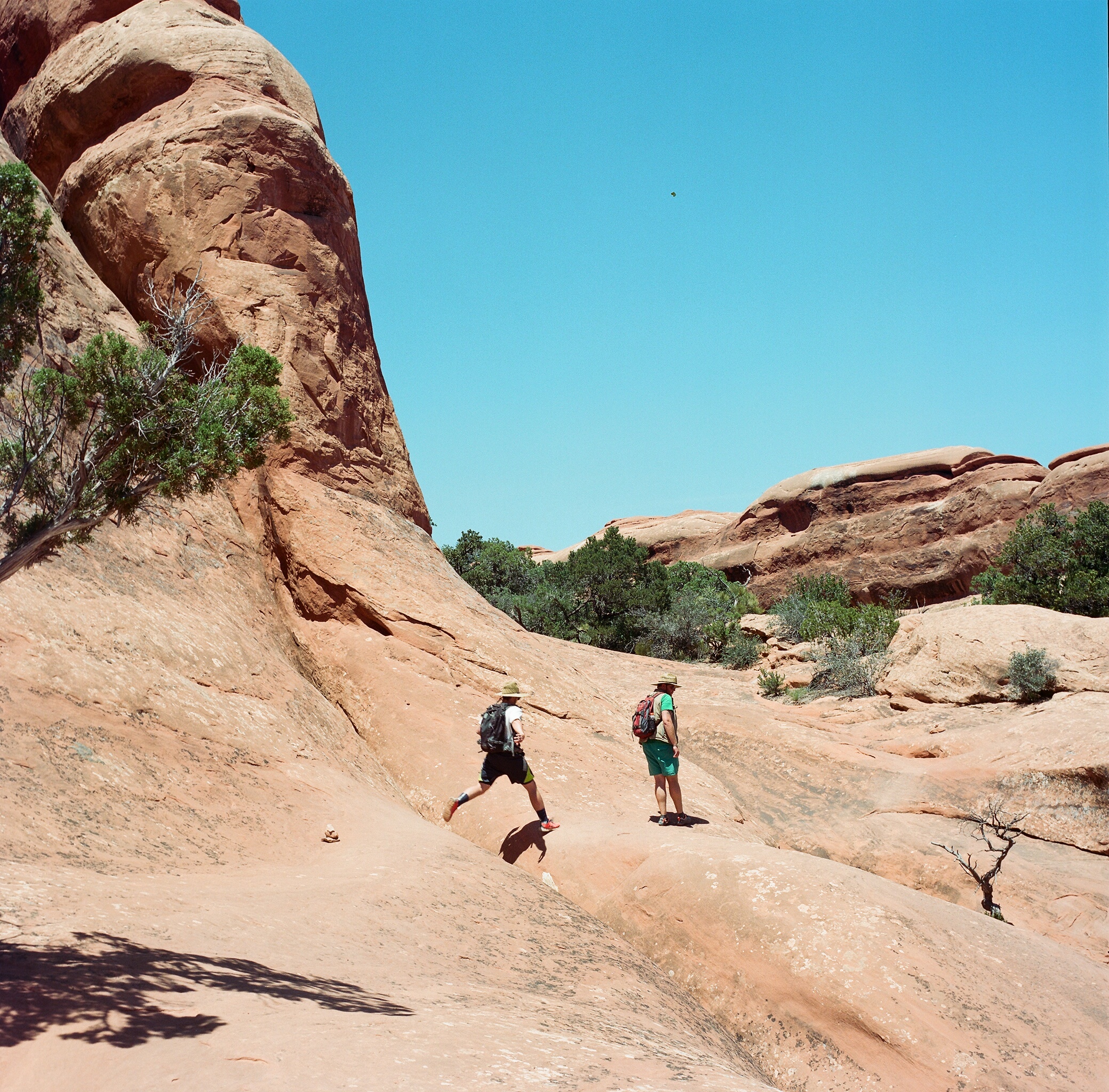 7 mile hike through Arches National Park