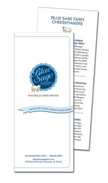Brochure with cheesemaker insert