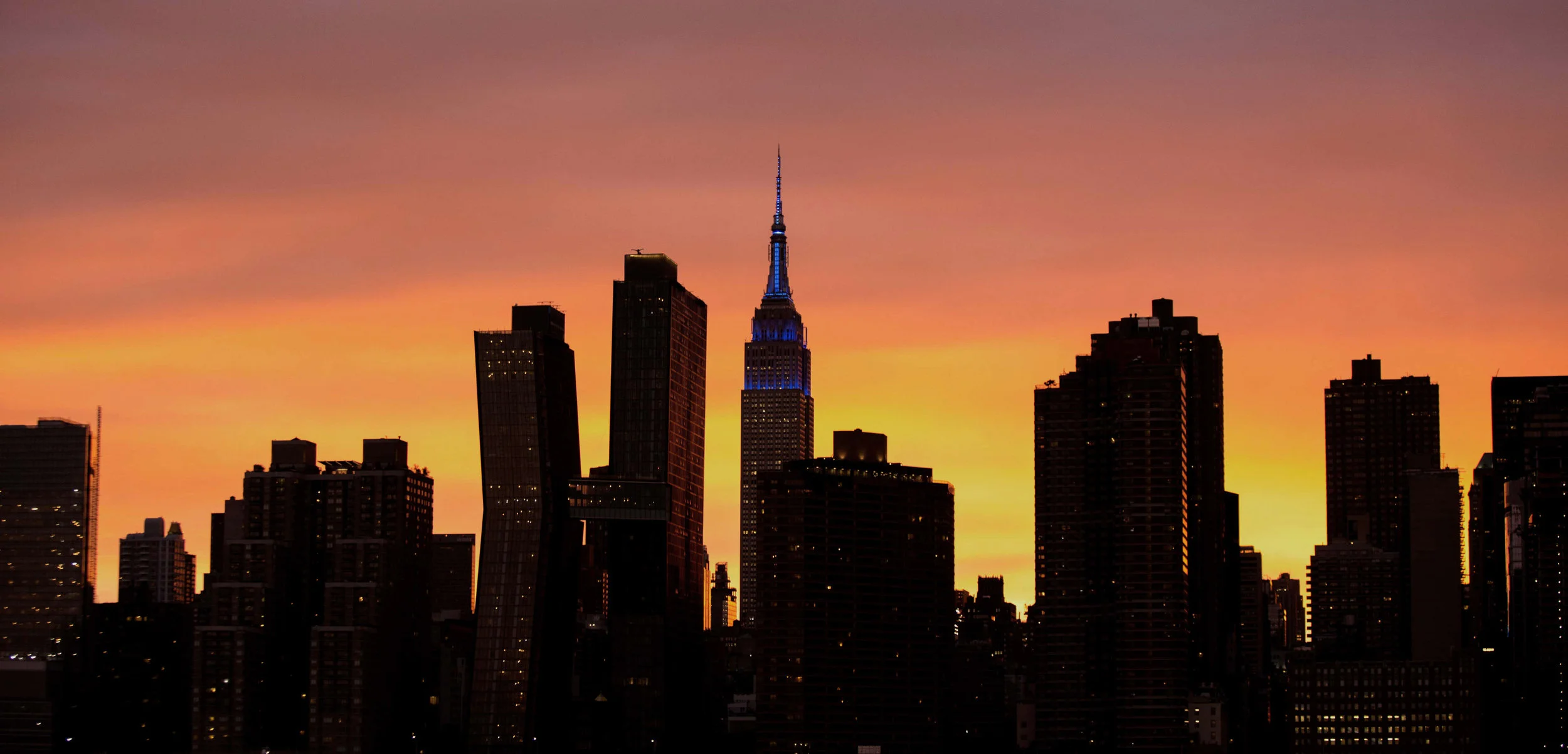 The Empire State Building Goes Blue