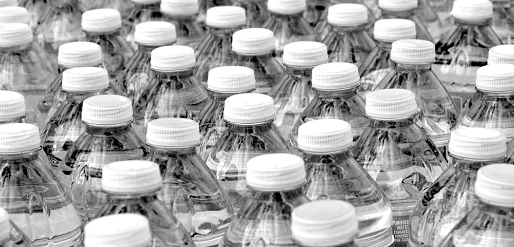 THE PLASTIC IN BOTTLED WATER