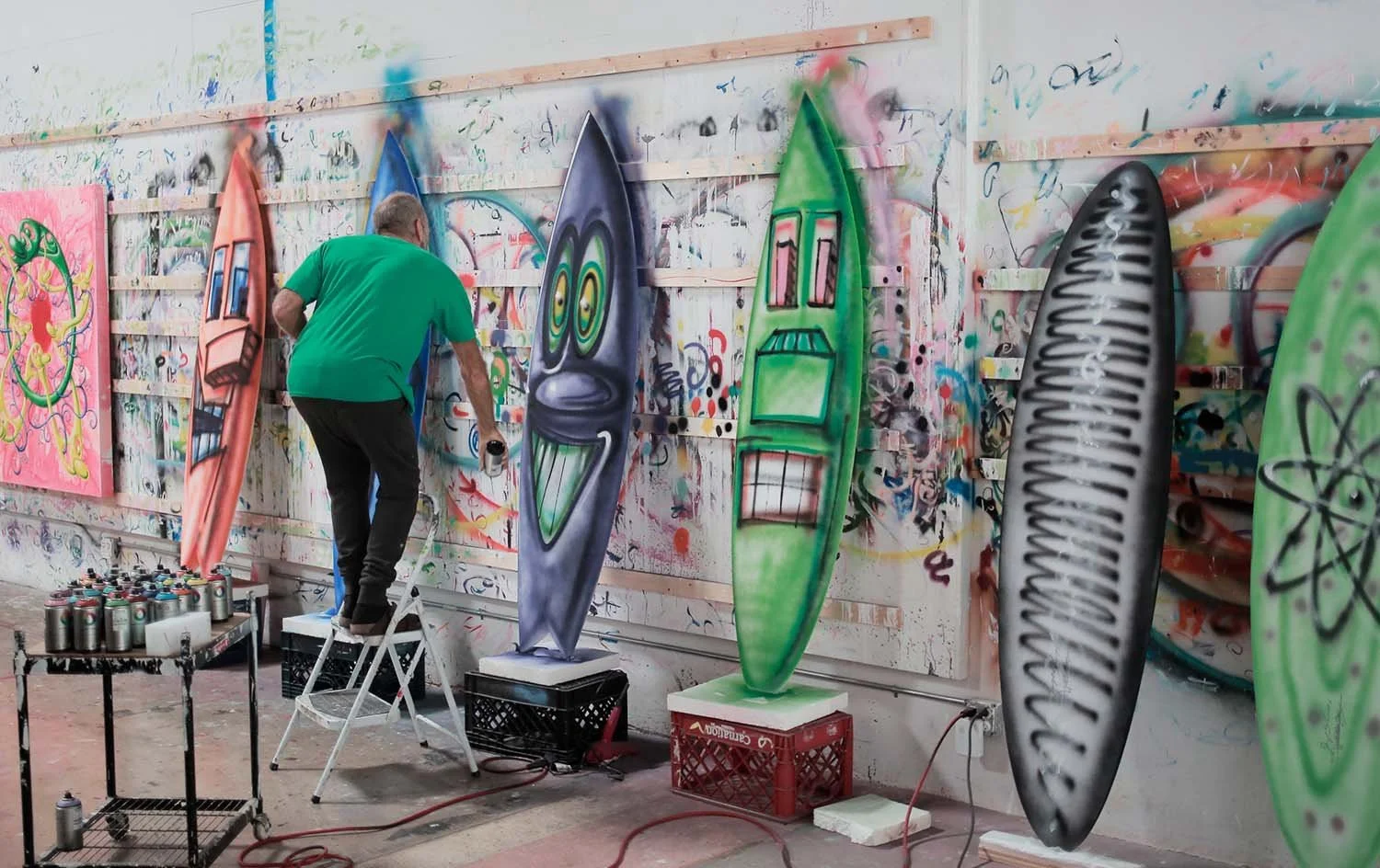  Kenny Scharf surfboards 