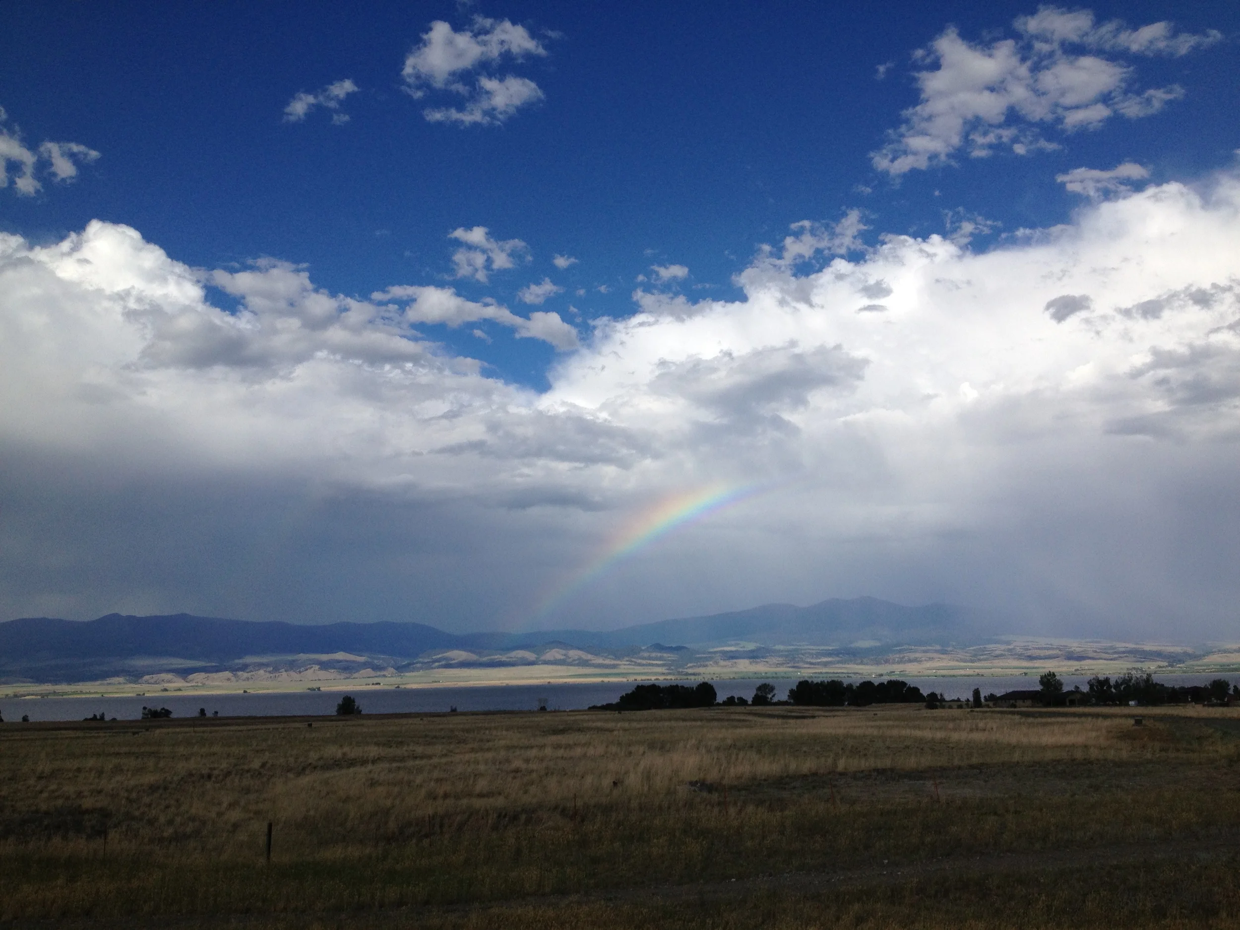 Rainbow over Canyon Ferry, Montana