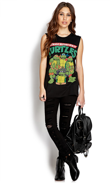Forever 21 TMNT Muscle Tee Inspiration
