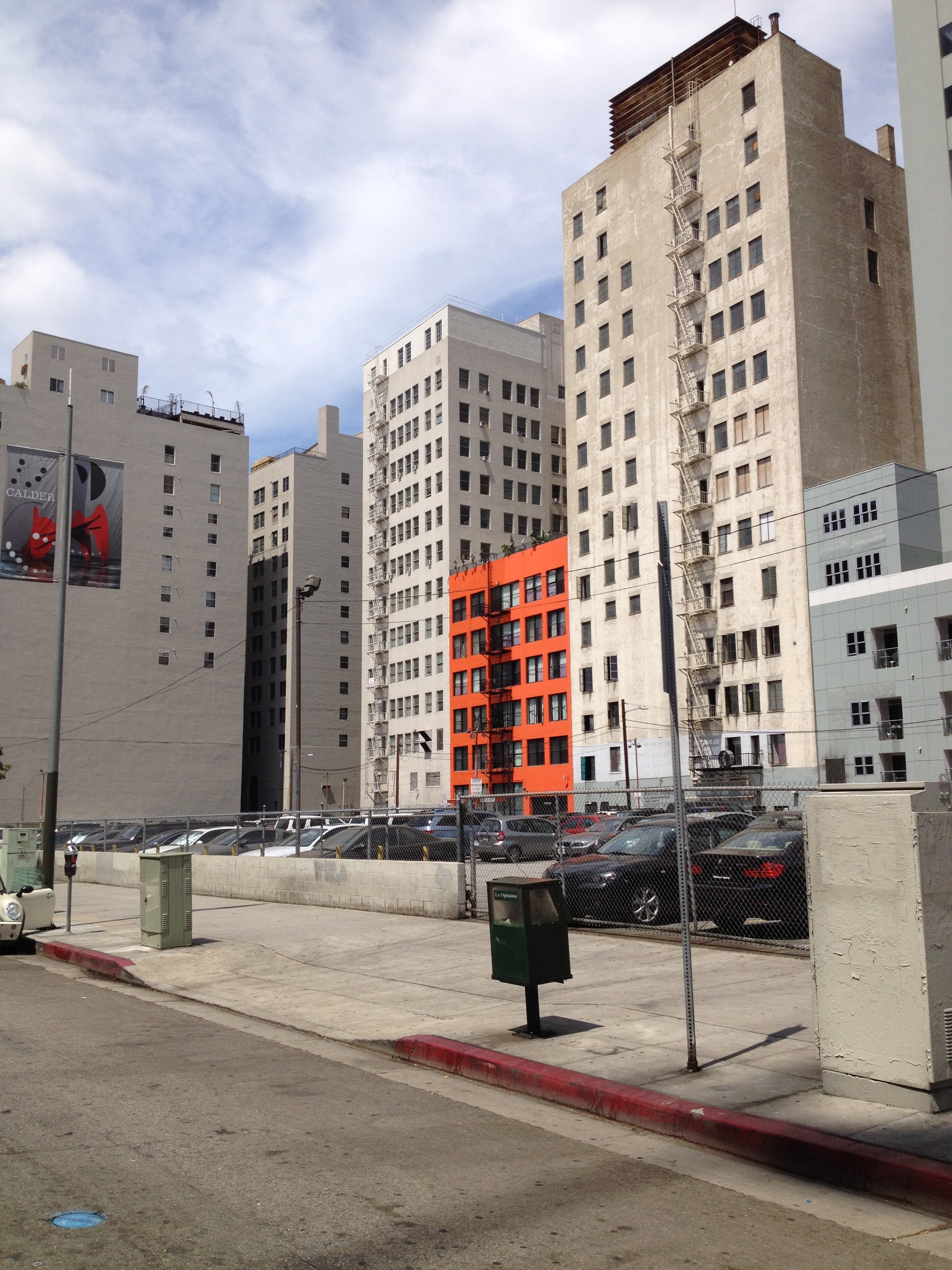 Parking lot base, on-location DTLA.
