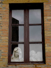 Madonna in Volterra window