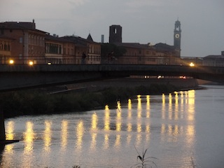 The River Arno at dusk