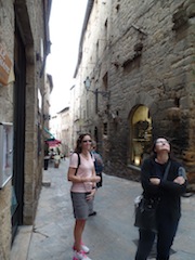 Alli and Candy in Volterra