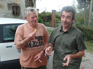 Paolo and our (very) friendly neighborhood mushroom hunter