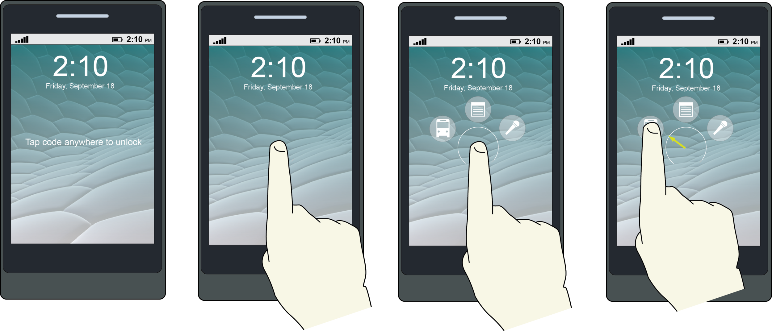 Higher-fidelity wireframes examine a potential aesthetic (credit: Kelly)
