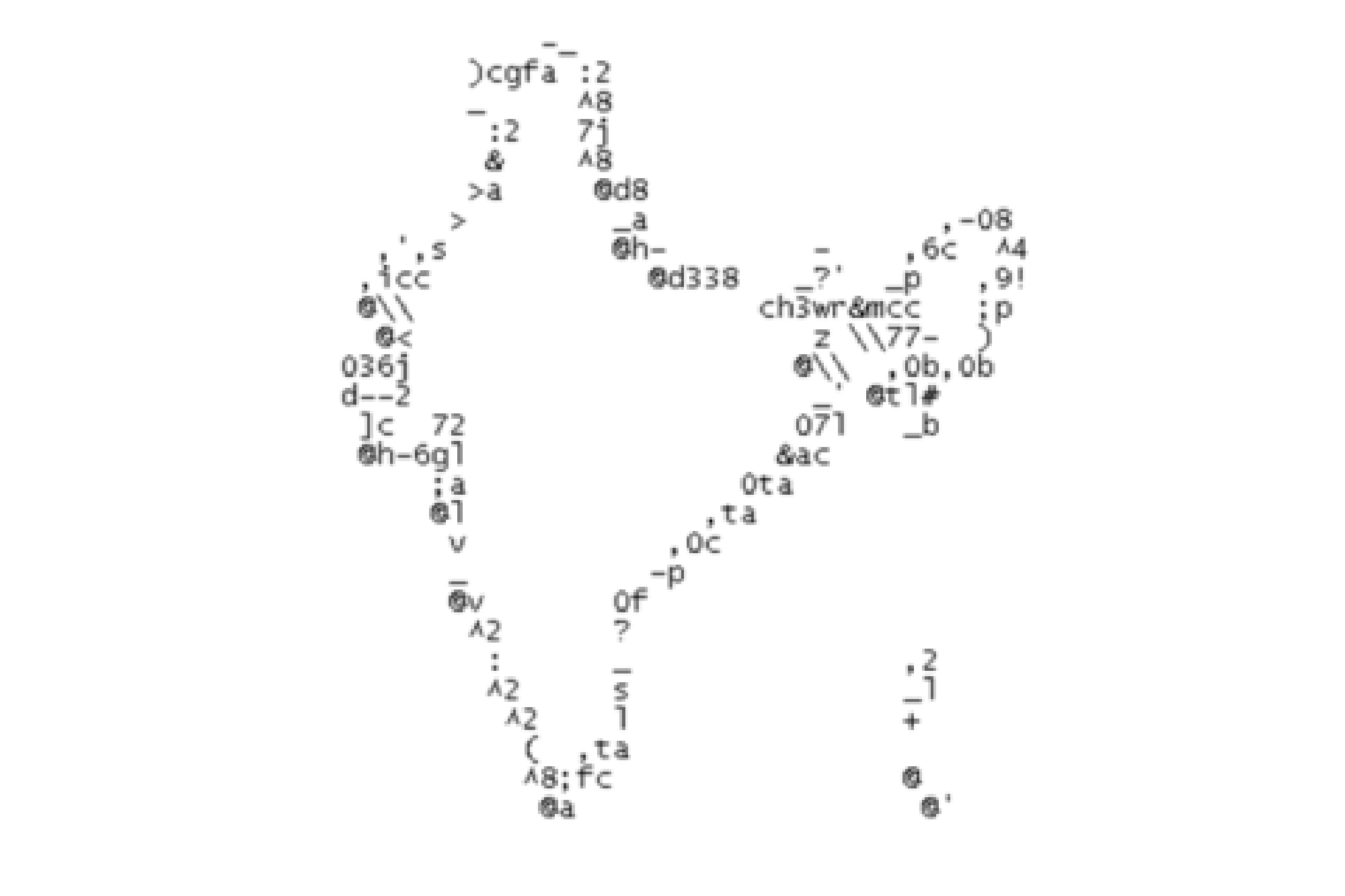 4. Each 3x2 block of pixels is mapped to a Braille character to create a text file with “Braille ASCII art"