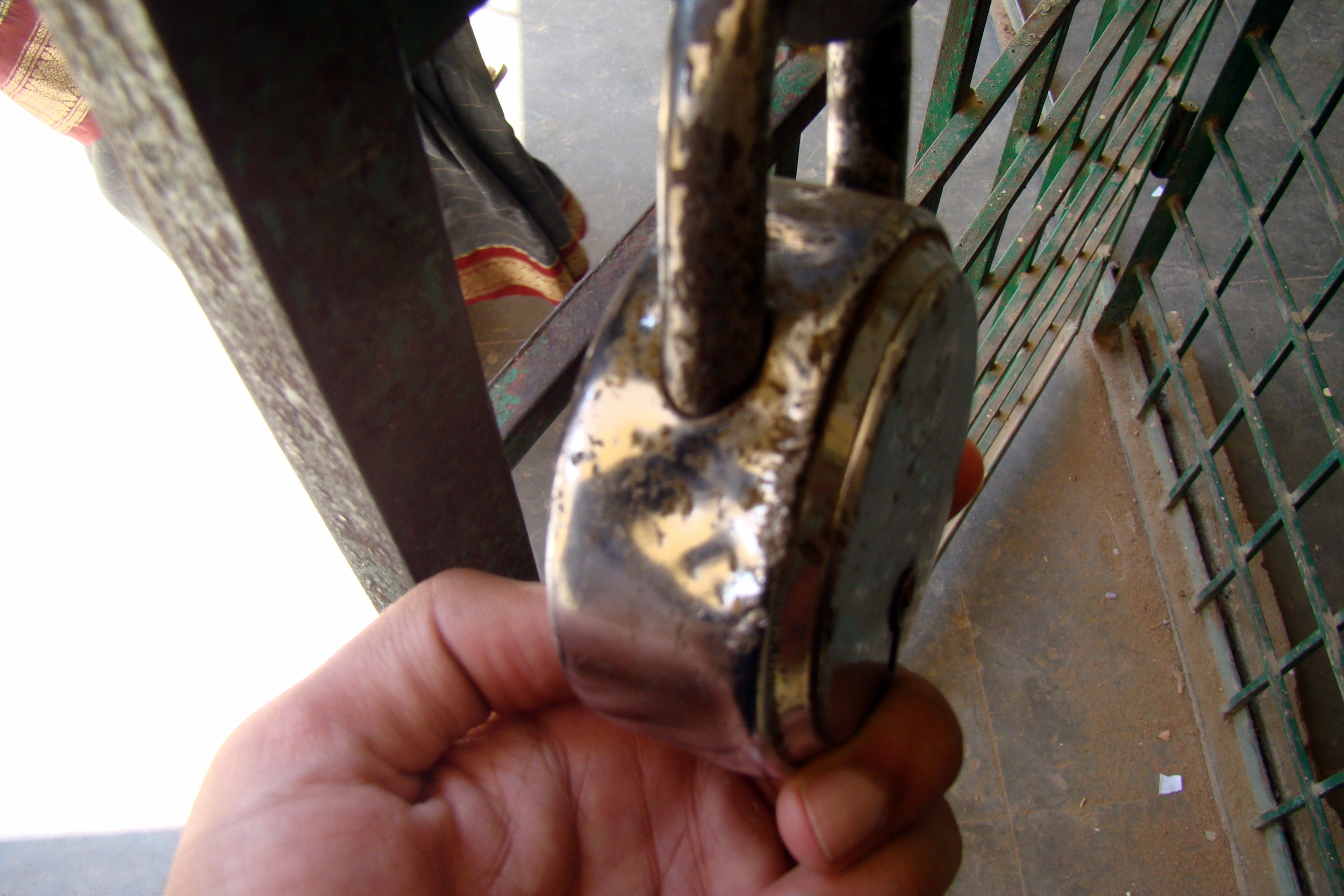  A survivor of&nbsp;“theft”&nbsp;vandalism; vandals will often steal school&nbsp;belongings, such as locks, to sell them on the flea market. 