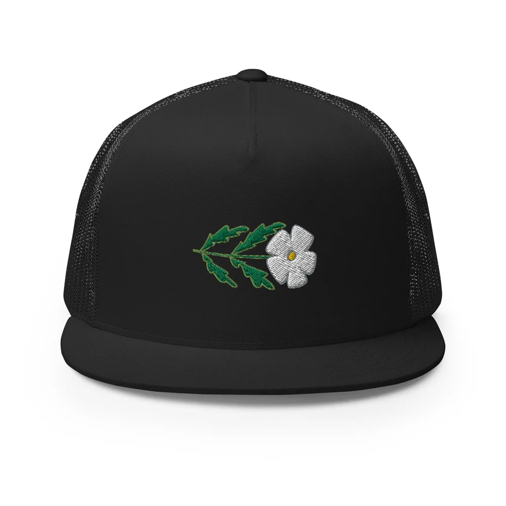 5-panel-trucker-cap-black-  display picture 2