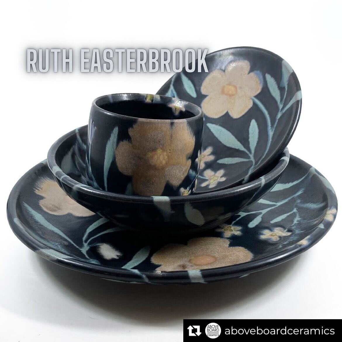 I am very excited to be part of this show! I can&rsquo;t wait to see the table set with everyone&rsquo;s work 🤩 

Repost from @aboveboardceramics
&bull;
We welcome Ruth Easterbrook back to the table! 

ABC is at NCECA Richmond + Online! Wednesday- F