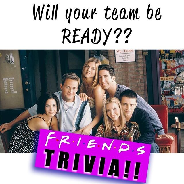 After many requests Frankie has finally given the people what they want.... FRIENDS TRIVIA!!! This Thursday! Call and make a reservation!! We will also be serving Lobster Rolls!!! It&rsquo;s going to be an EPIC TRIVIA!!
.
.
.
#trivia #ocnightlife #oc