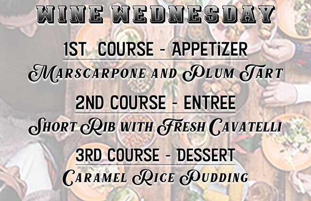 Wine Wednesday 🍷This 3 Course Dinner is $20 😲🤤 @frankselot_distefano is cooking up a storm!!!!