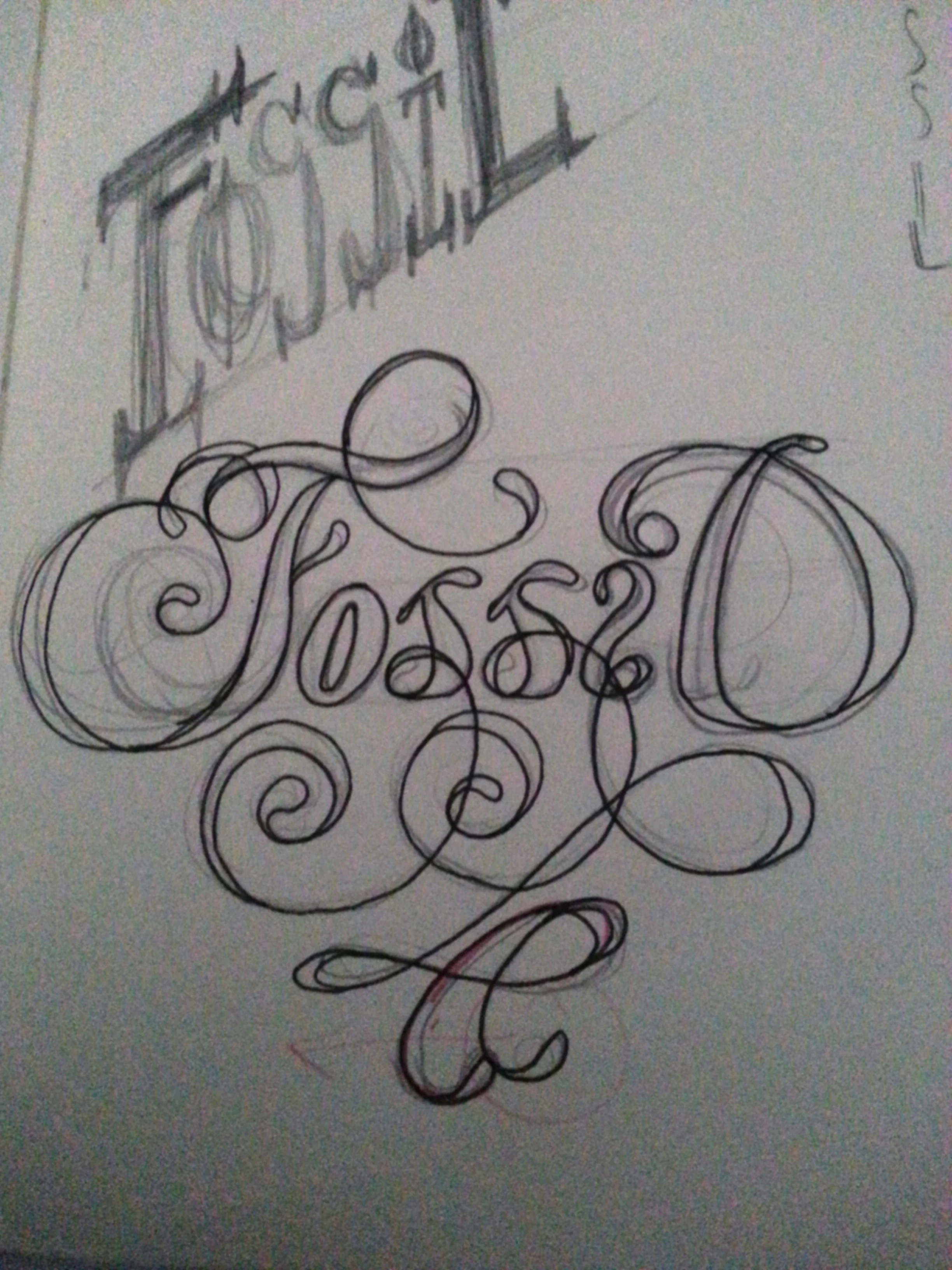Fossil Logo type design