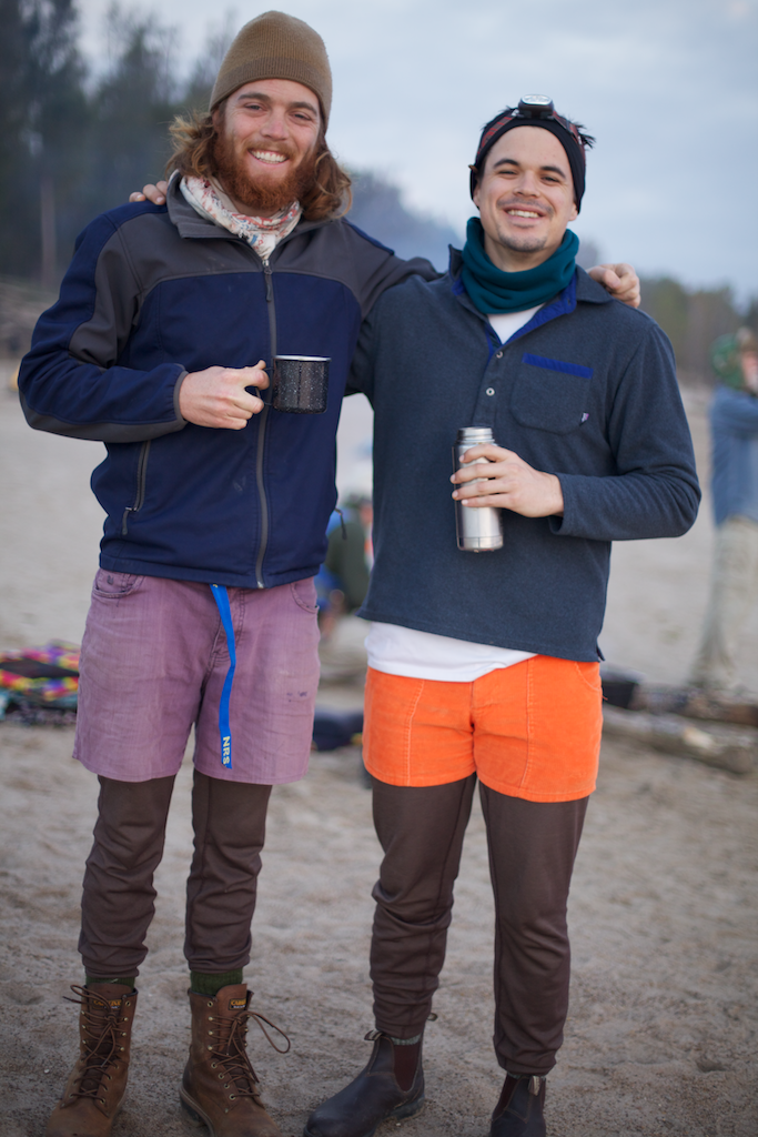 Chris Wolf E. Staudinger and I, connected by more than just Patagonia Capilene 3 Baselayers and short, colorful shorts. 2013.