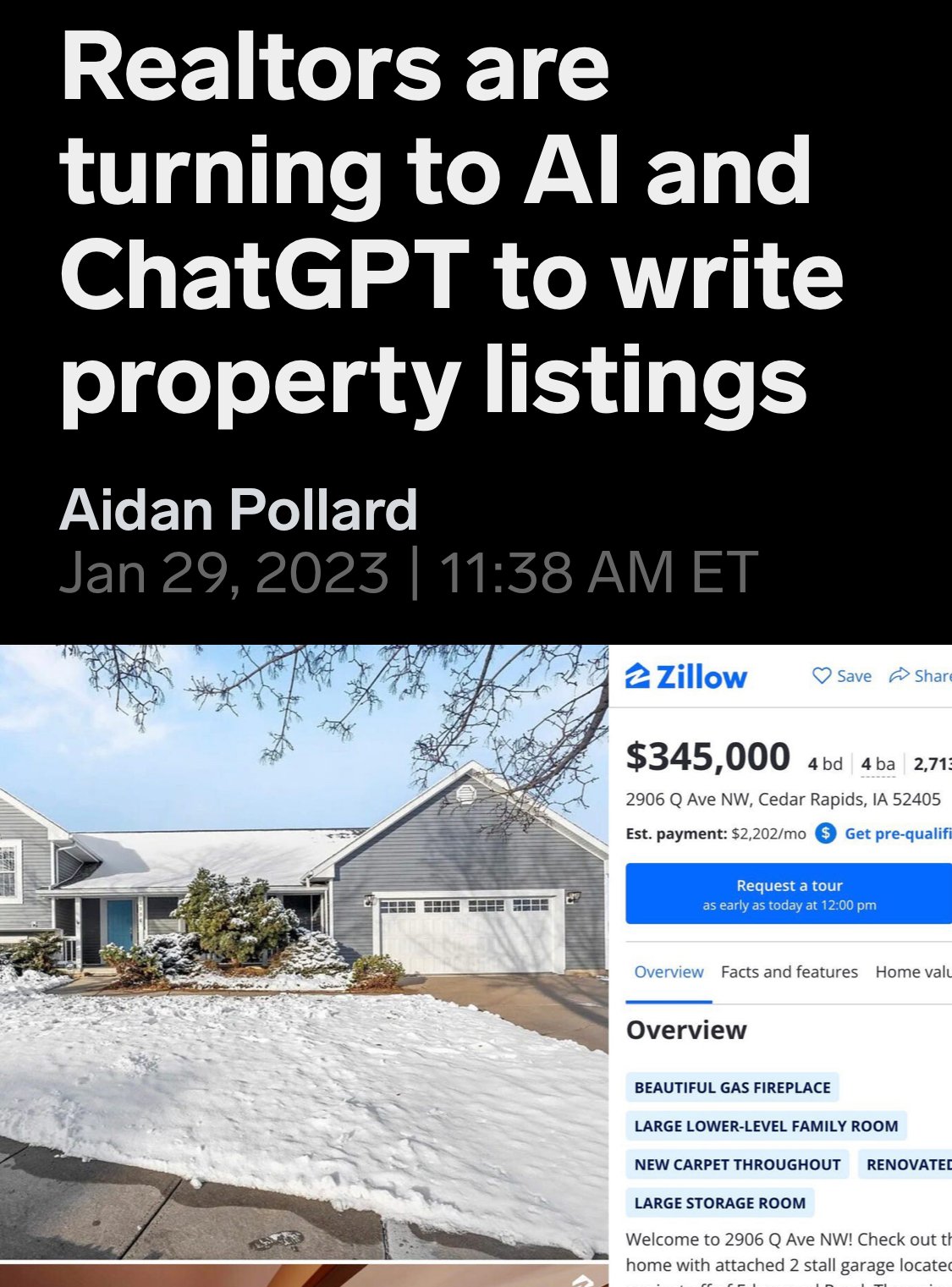 Realtors are turning to AI and ChatGPT to write property listings