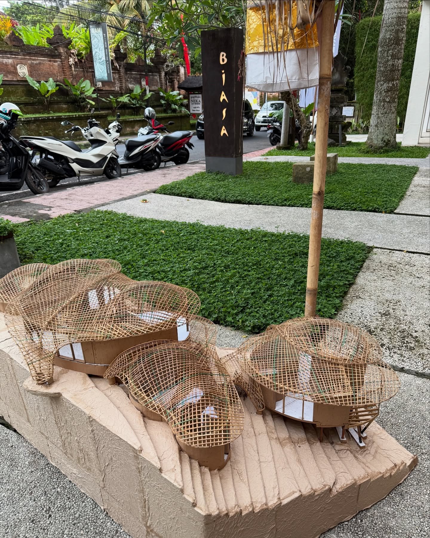 Another day behind-the-scenes of @ubudopenstudios. We&rsquo;re (happily) exhausted. Huge thanks to  the @biasa_artspace team for their patience and support. #eventproductionbali