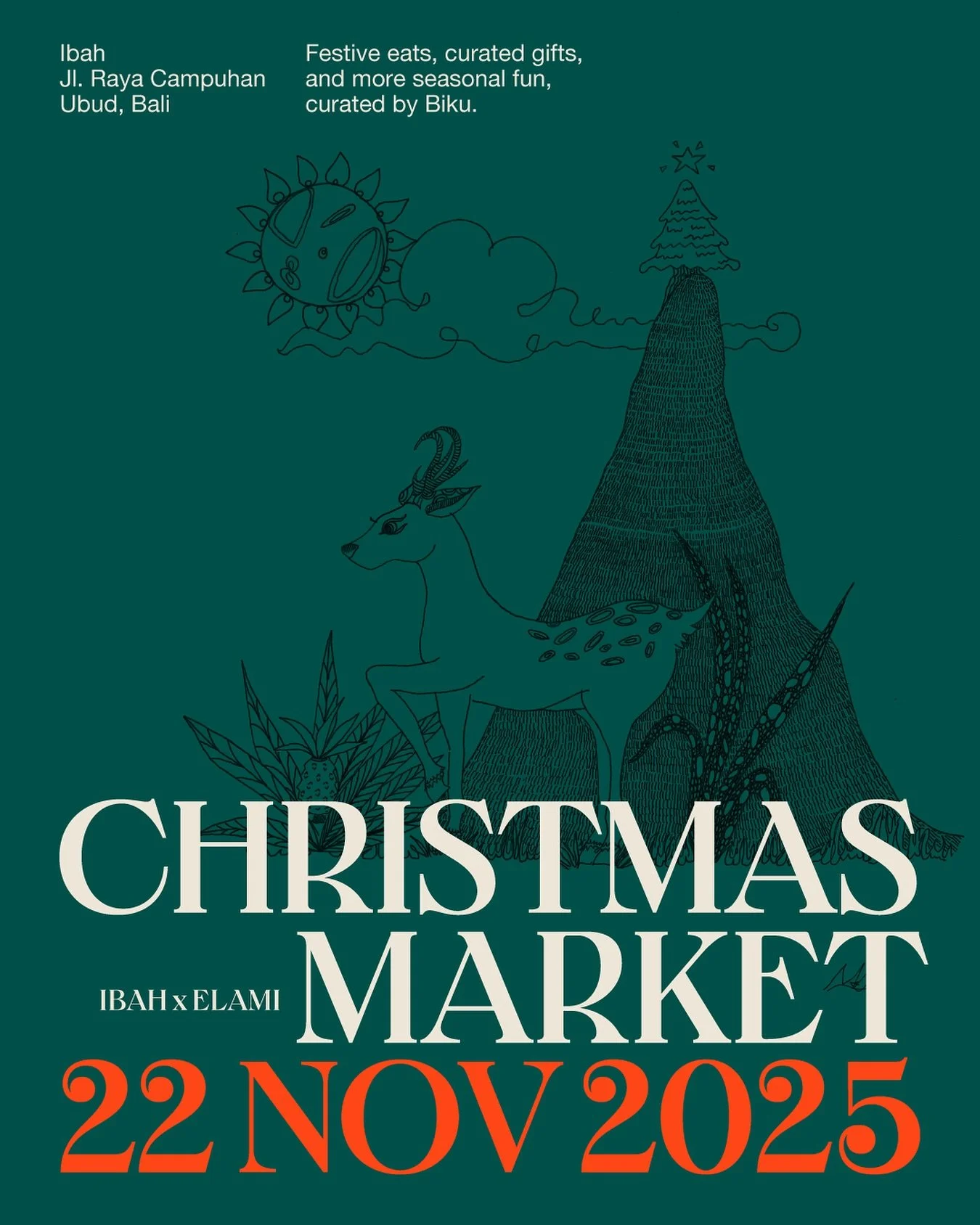 PSA: we&rsquo;re back with a #ChristmasMarket! Catch it at @ibah_ubud, curated by @bikubali and us! #savethedate #balichristmas