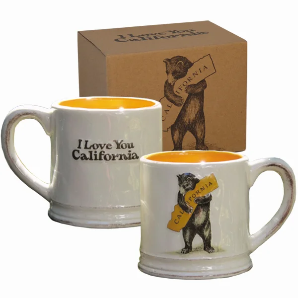 "I Love You California" Bear Hug Mug  San Francisco Mercantile