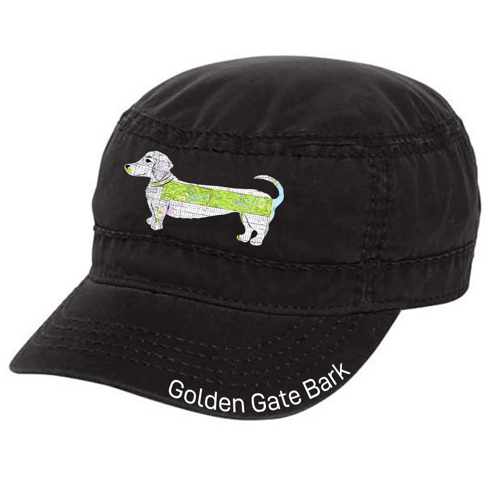 Golden Gate Bark Military Style Cap