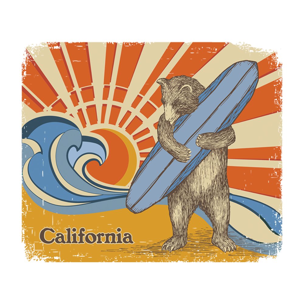 California Bear Hug Beach Bag / Oversized Tote — San Francisco Mercantile