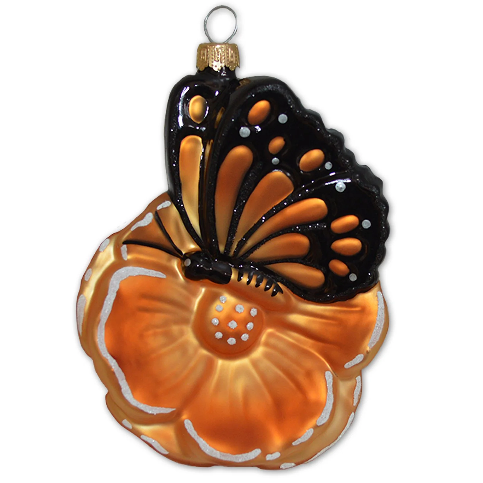California Poppy with Monarch Butterfly Ornament — San Francisco Mercantile