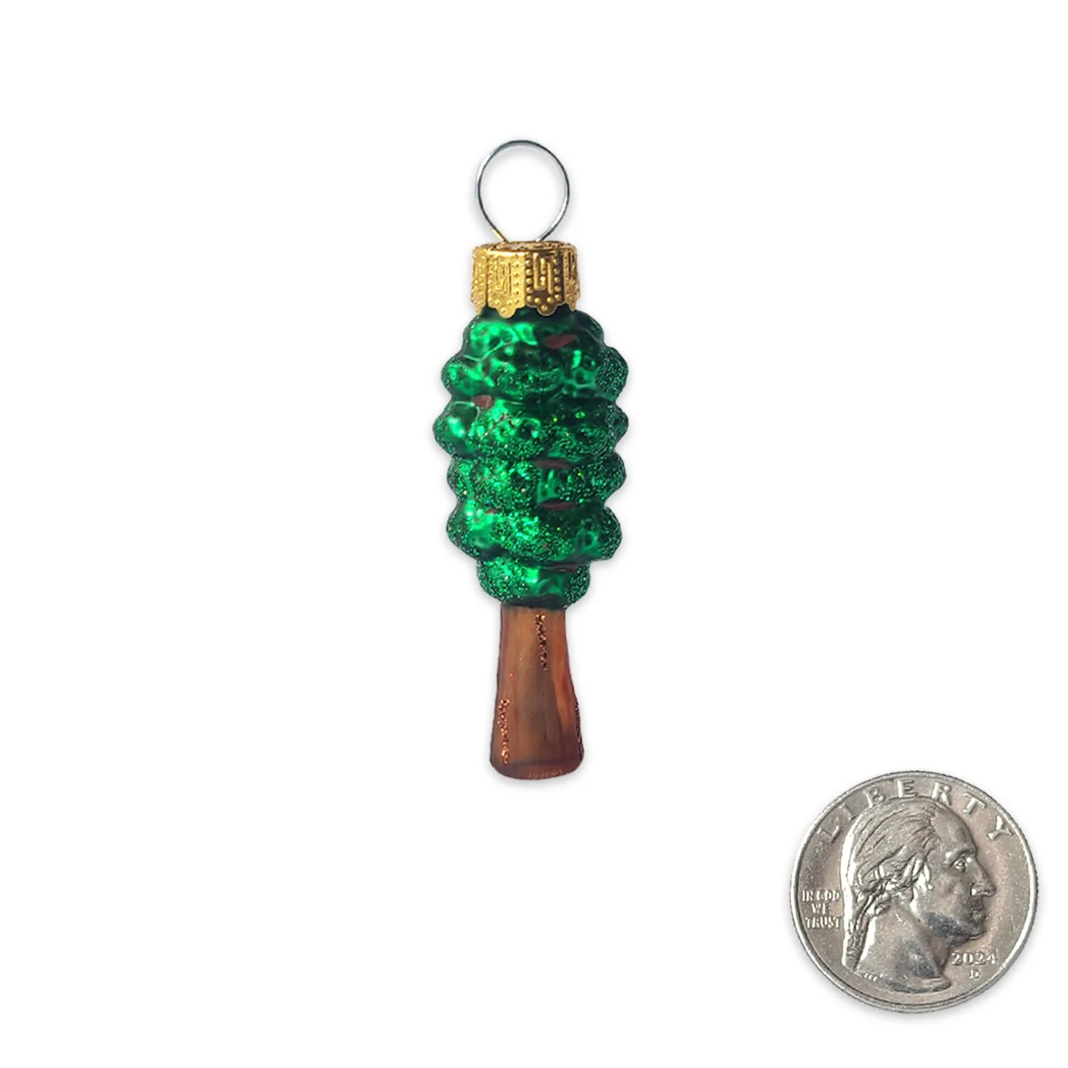 Mini Redwood Tree Glass Ornament