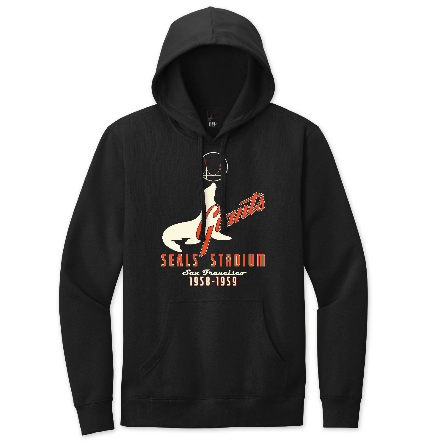 Vintage Giants Hoodie, Black
