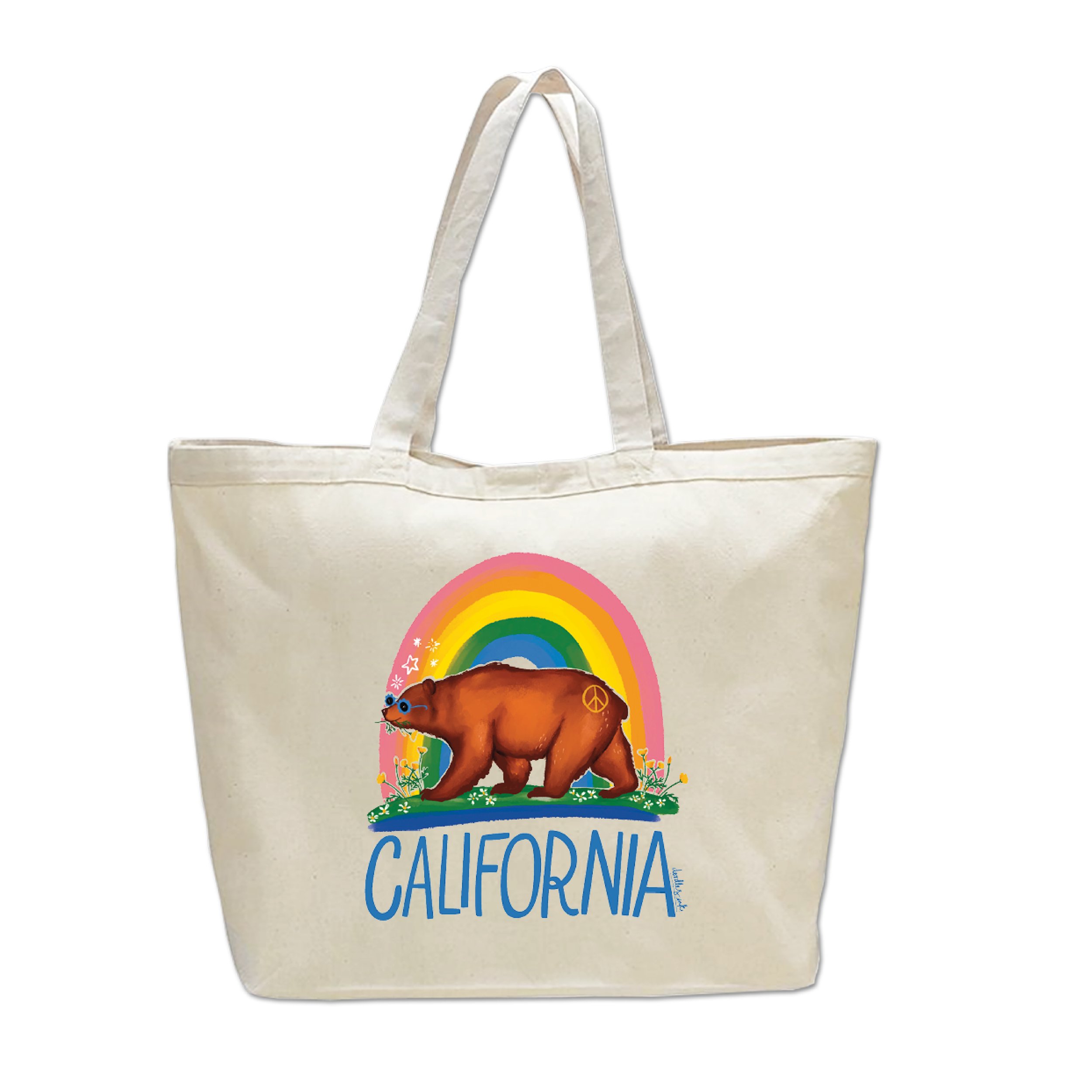 Good Vibes Bear Beach Bag