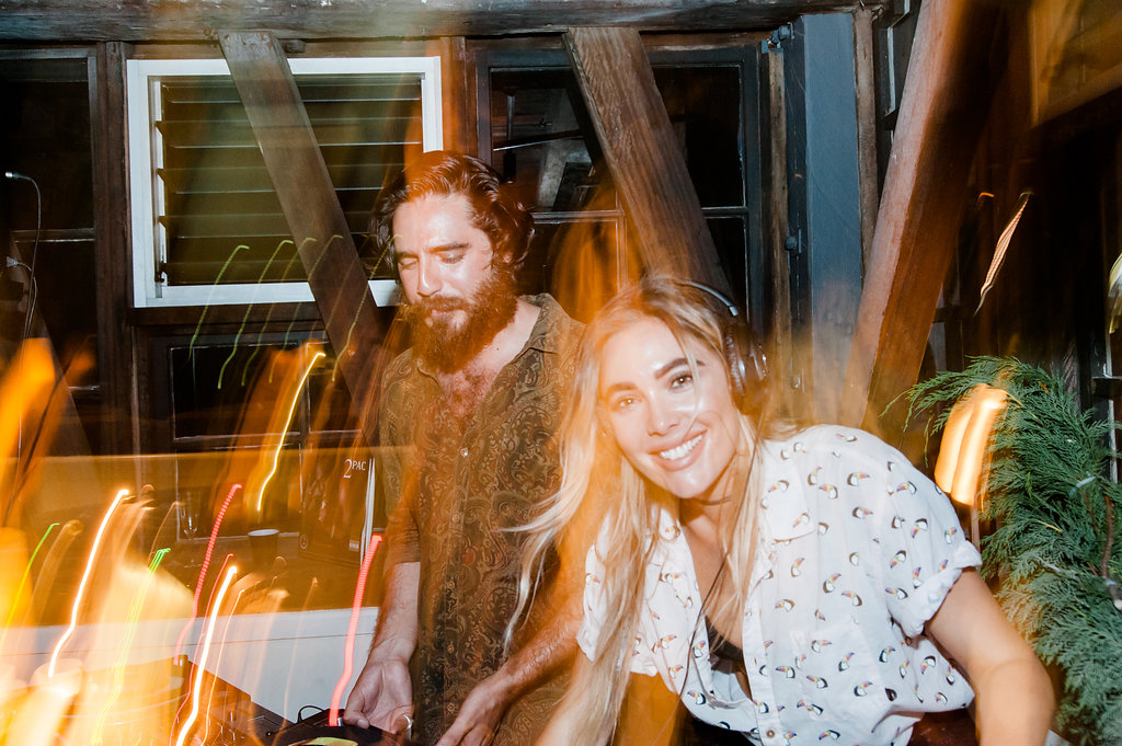 SIGNAL FREUD + BABY DAVIDSON DOIN' THEIR THANG at the WEDSHED CHRISTMAS PARTY! PHOTO BY GEORGIE JAMES