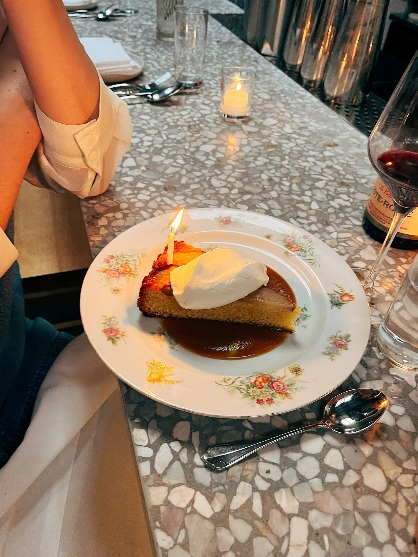 September said: slow down, grow older, take your dog to the park, drink wine, write a book, smell the flowers, look at the sky, look around, take in your life, how lucky are you.