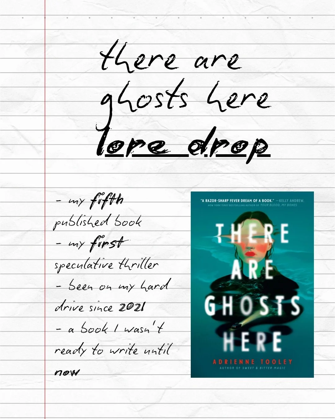 a behind the scenes look at some of the influences, references,  and emotions that make up THERE ARE GHOSTS HERE. 

this is a career pivot, but one I&rsquo;ve been eyeing since the beginning of my publishing journey. I hope those of you who have been