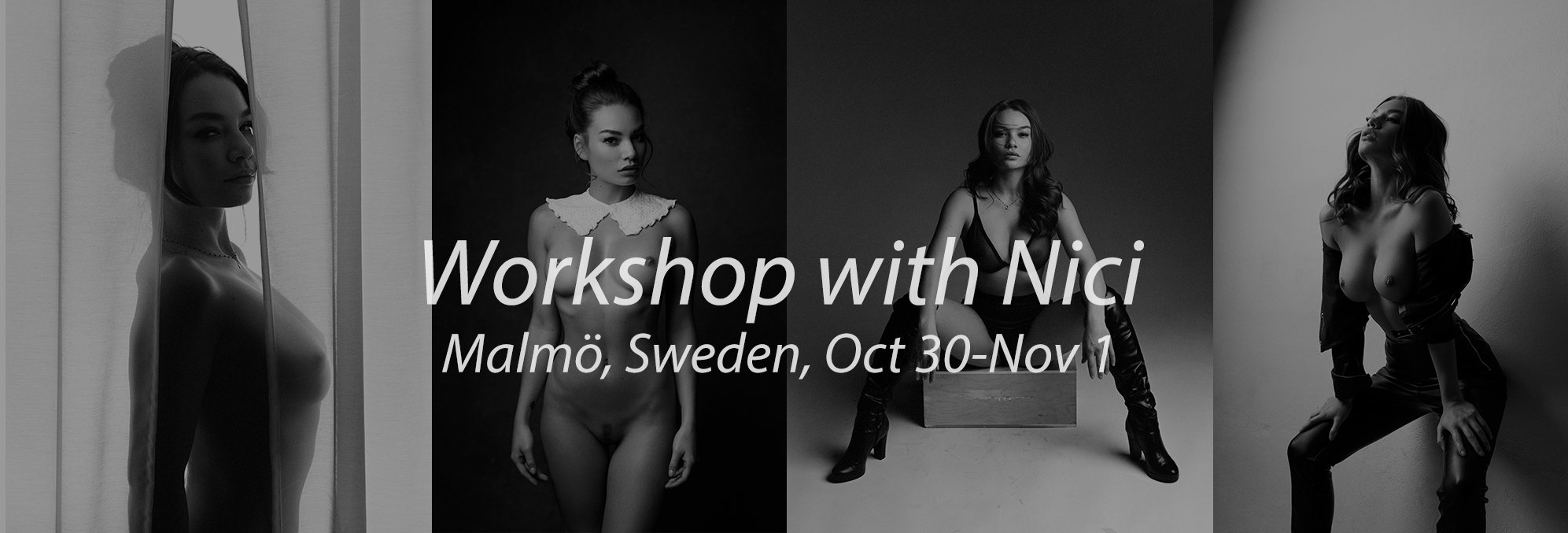 Lingerie &amp; nude in the studio - A workshop with Nici in Malmö on Oct 30 - Novt 1